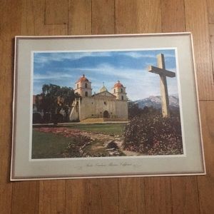Vintage Santa Barbara Mission Photograph